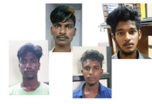 சென்னை காசிமேடு மீன்பிடி துறைமுகத்தில் நான்கு பேரை அறிவாளால் வெட்டிய வழங்கில் நான்கு பேரை தனிப்படை போலீசார் கைது செய்து சிறையில் அடைப்பு;