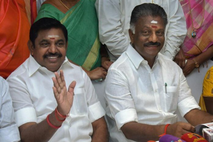 O Panneerselvam and Edappadi K Palaniswami PTI-1560829819