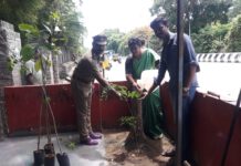புவி வெப்பமயமாதலை தவிர்த்திடவும், மழைபொழியவும் வேண்டி மரக்கன்றுகள் நடும் நிகழ்வு.