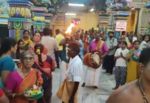 திருச்சி மாவட்டம் உறையூர் வெக்காளி அம்மன் கோயிலை சுற்றி தேர் உலா