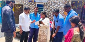 காலடிப்பேட்டை 12-வது வார்டுக்குட்பட்ட வீரராகவன் தெரு சீனிவாசபுரத்தில் இரண்டு நாட்களாக அடைப்பு.